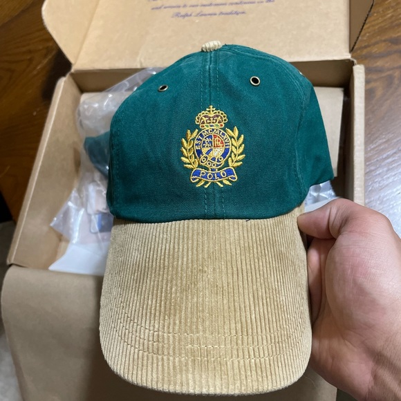 Polo Ralph Lauren Other - WORN ONCE!! Corduroy long billed polo hat. Limited edition.